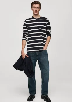 MANGO Koszulki*Koszulka w paski 100% bawełna