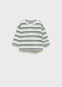 Dzieci MANGO Koszulki*Koszulka w paski 100% bawełna
