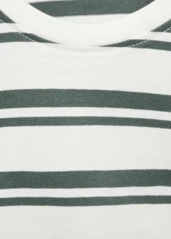 Dzieci MANGO Koszulki*Koszulka w paski 100% bawełna