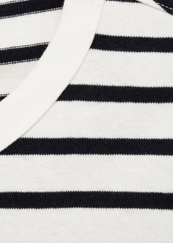 MANGO Koszulki*Koszulka w paski z bawełny 100%