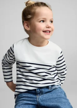 Dzieci MANGO Koszulki*Koszulka w paski z długiem rękawem