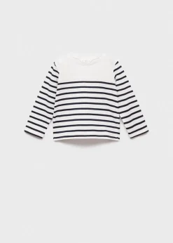 Dzieci MANGO Koszulki*Koszulka w paski z długiem rękawem