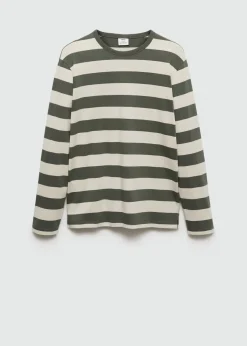 MANGO Koszulki*Koszulka w paski z długiem rękawem