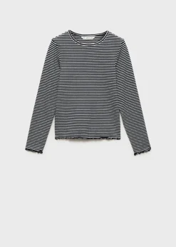 Dzieci MANGO Koszulki I Topy*Koszulka w paski z długiem rękawem