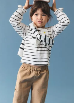 Dzieci MANGO Koszulki*Koszulka w paski z długiem rękawem