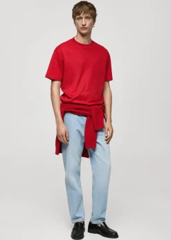 MANGO Koszulki*Koszulka z 100% bawełny relaxed fit