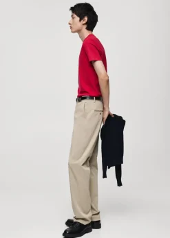 MANGO Koszulki*Koszulka z 100% bawełny slim fit