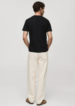 MANGO Koszulki*Koszulka z 100% bawełny slim fit