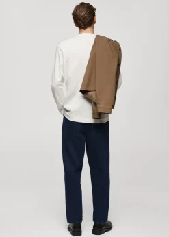 MANGO Koszulki*Koszulka z 100 % bawełny z długim rękawem