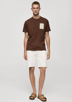 MANGO Koszulki*Koszulka z 100% bawełny z nadrukiem na piersi