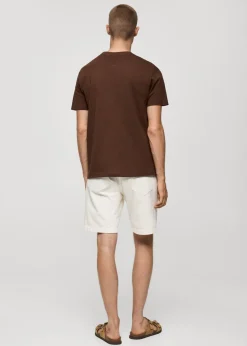 MANGO Koszulki*Koszulka z 100% bawełny z nadrukiem na piersi