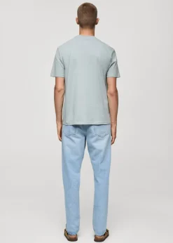 MANGO Koszulki*Koszulka z 100% bawełny z nadrukiem na piersi