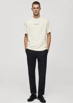 MANGO Koszulki*Koszulka z 100% bawełny z nadrukiem