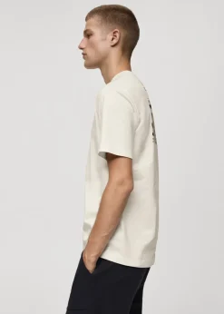 MANGO Koszulki*Koszulka z 100% bawełny z nadrukiem