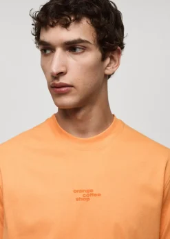 MANGO Koszulki*Koszulka z 100% bawełny z nadrukiem