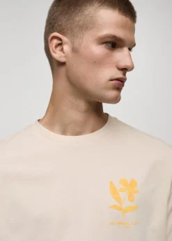 MANGO Koszulki*Koszulka z 100% bawełny z nadrukiem na piersi