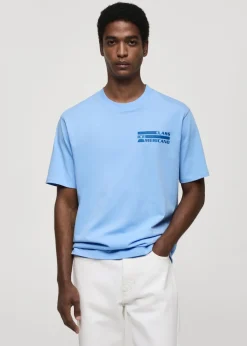 MANGO Koszulki*Koszulka z 100% bawełny z nadrukiem