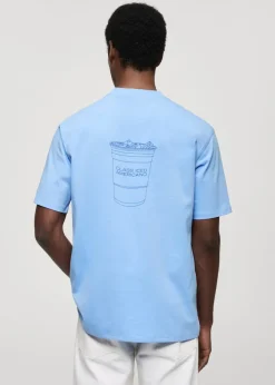 MANGO Koszulki*Koszulka z 100% bawełny z nadrukiem