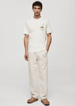 MANGO Koszulki*Koszulka z 100% bawełny z nadrukiem