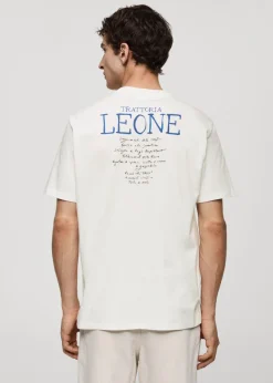 MANGO Koszulki*Koszulka z 100% bawełny z nadrukiem