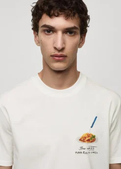 MANGO Koszulki*Koszulka z 100% bawełny z nadrukiem