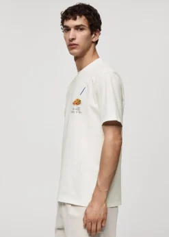 MANGO Koszulki*Koszulka z 100% bawełny z nadrukiem