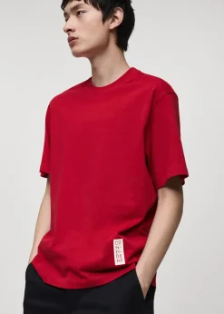 MANGO Koszulki*Koszulka z 100% bawełny z napisem