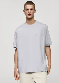 MANGO Koszulki*Koszulka z 100% bawełny z napisem