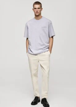 MANGO Koszulki*Koszulka z 100% bawełny z napisem