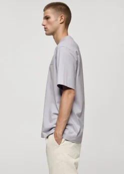 MANGO Koszulki*Koszulka z 100% bawełny z napisem