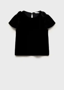 Dzieci MANGO Koszulki I Topy*Koszulka z aksamitu z kokardką