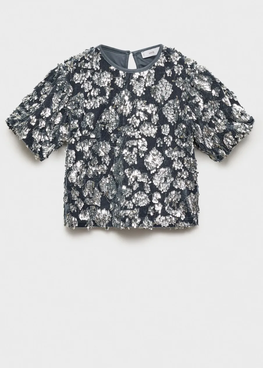 Dzieci MANGO Koszulki I Topy*Koszulka z cekinami