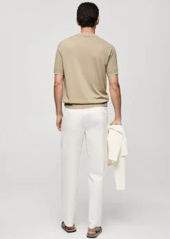 MANGO Kardigany I Swetry|Koszulki*Koszulka z cienkiej dzianiny z teksturą