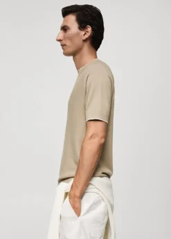 MANGO Kardigany I Swetry|Koszulki*Koszulka z cienkiej dzianiny z teksturą