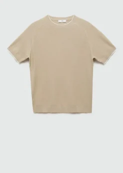 MANGO Kardigany I Swetry|Koszulki*Koszulka z cienkiej dzianiny z teksturą