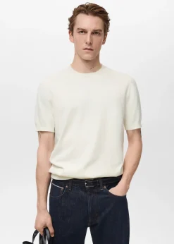 MANGO Koszulki*Koszulka z cienkiej dzianiny bawełnianej