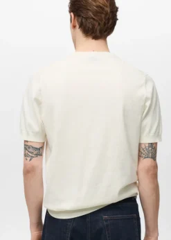 MANGO Koszulki*Koszulka z cienkiej dzianiny bawełnianej