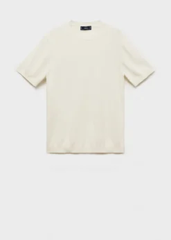 MANGO Koszulki*Koszulka z cienkiej dzianiny bawełnianej