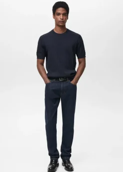 MANGO Koszulki*Koszulka z cienkiej dzianiny z plecionym motywem