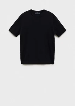 MANGO Koszulki*Koszulka z cienkiej dzianiny z plecionym motywem