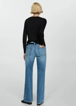 MANGO Koszulki*Koszulka z dekoltem w łódkę i długim rękawem