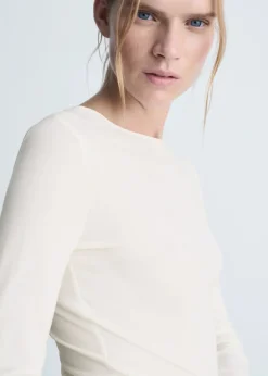 MANGO Koszulki*Koszulka z dekoltem w łódkę i długim rękawem