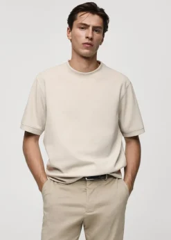 MANGO Koszulki*Koszulka z dresowej tkaniny regular fit