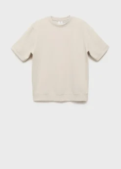 MANGO Koszulki*Koszulka z dresowej tkaniny regular fit