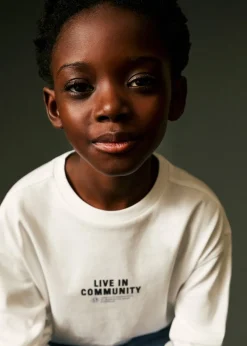 Dzieci MANGO Koszulki*Koszulka z długiem rękawem i nadrukiem