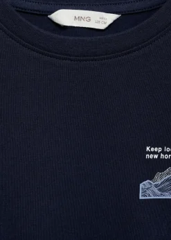 Dzieci MANGO Koszulki*Koszulka z długiem rękawem i nadrukiem