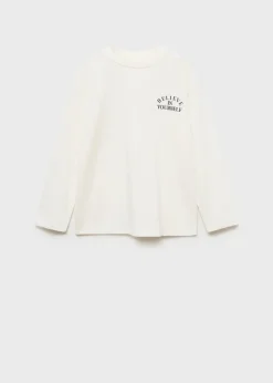 Dzieci MANGO Koszulki*Koszulka z długiem rękawem i nadrukiem