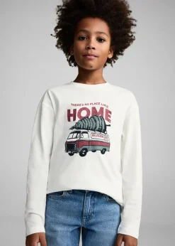 Dzieci MANGO Koszulki*Koszulka z długiem rękawem i nadrukiem