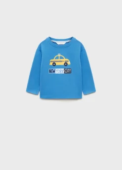 Dzieci MANGO Koszulki*Koszulka z długiem rękawem i nadrukiem