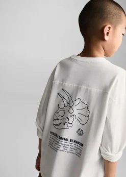 Dzieci MANGO Koszulki*Koszulka z długiem rękawem i nadrukiem